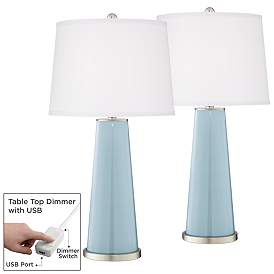 Image1 of Vast Sky Leo Table Lamp Set of 2 with Dimmers