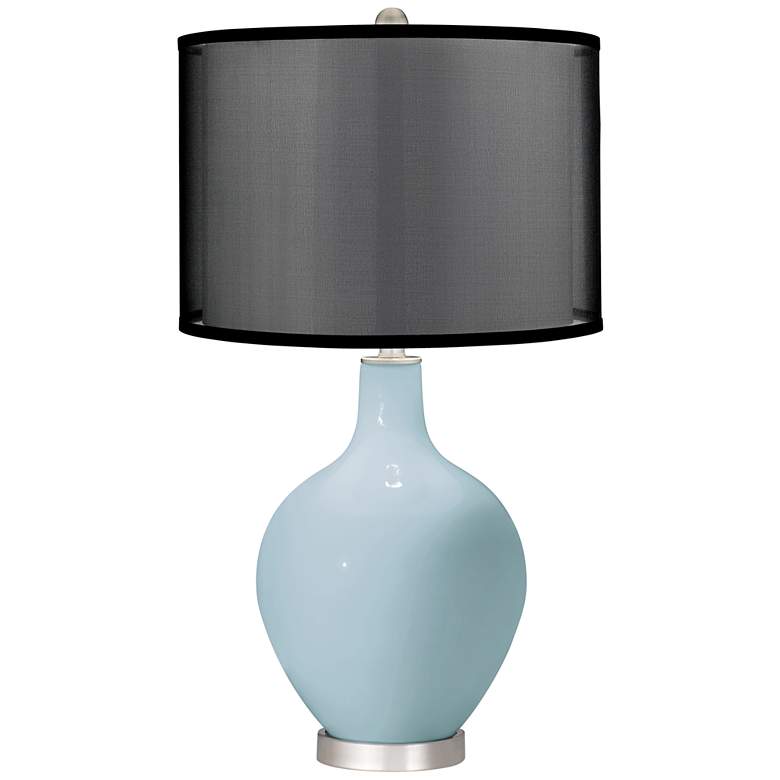 Image 1 Vast Sky Ovo Table Lamp with Organza Black Shade