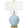 Vast Sky Toby Brass Accents Table Lamp with Dimmer