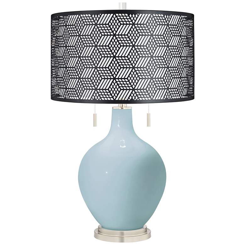 Image 1 Vast Sky Toby Table Lamp With Black Metal Shade