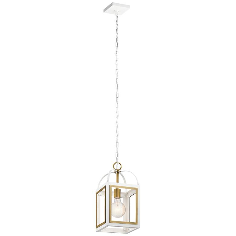 Image 1 Vath 8 inch  Foyer White &amp; Brass