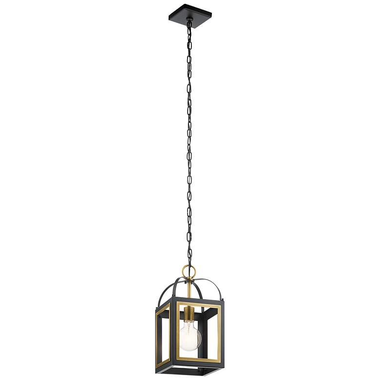 Image 1 Vath 8 inch Pendant BLK / Brass