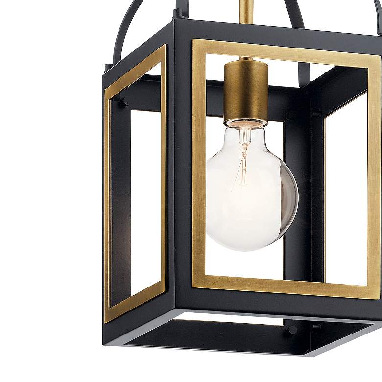 Image 3 Vath 8" Pendant BLK / Brass more views