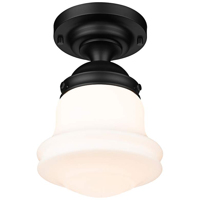 Image 6 Vaughn 10 1/2" Wide Matte Black Ceiling Light more views