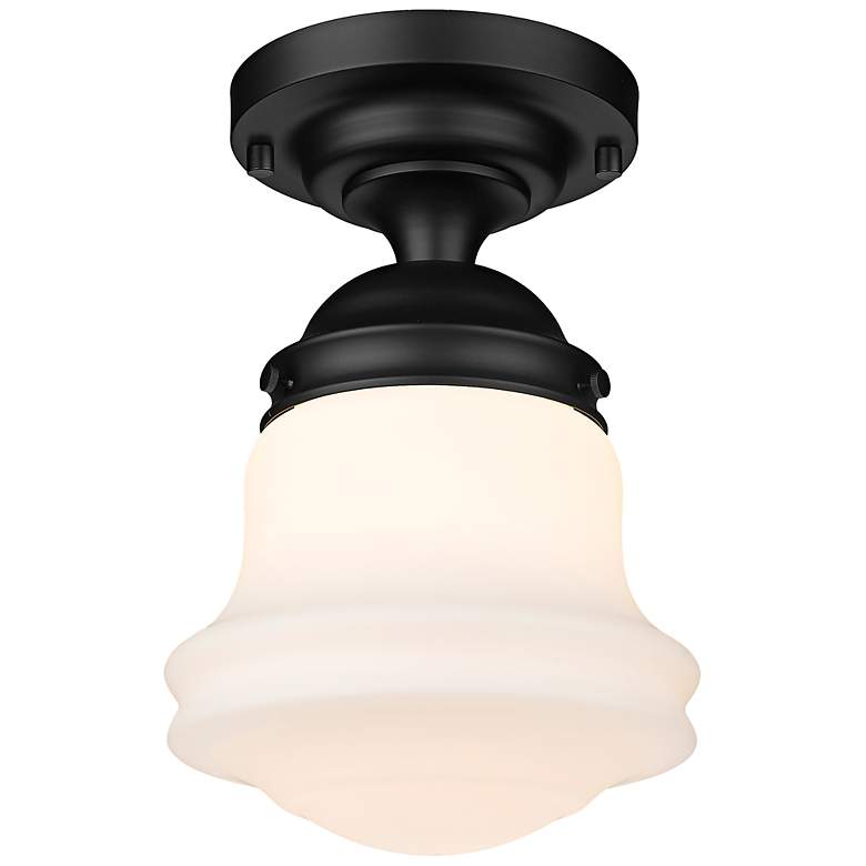 Image 7 Vaughn 10 1/2" Wide Matte Black Ceiling Light more views
