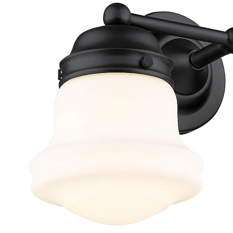 Image 4 Vaughn 15 1/2 inch Wide Matte Black 2-Light Wall Sconce more views
