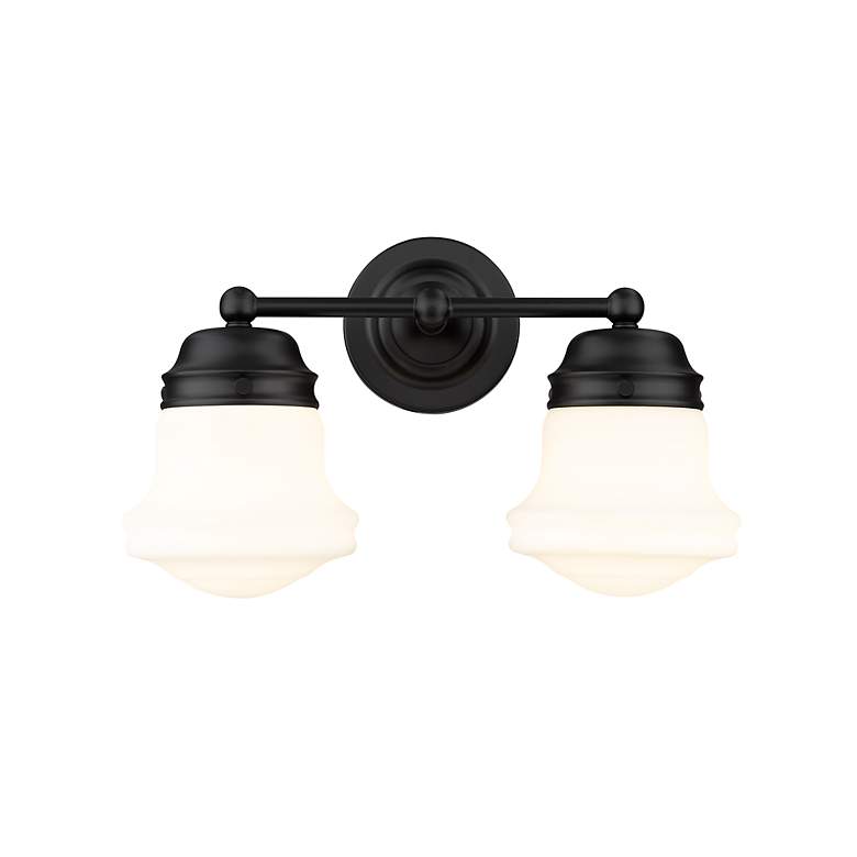 Image 6 Vaughn 15 1/2" Wide Matte Black 2-Light Wall Sconce more views
