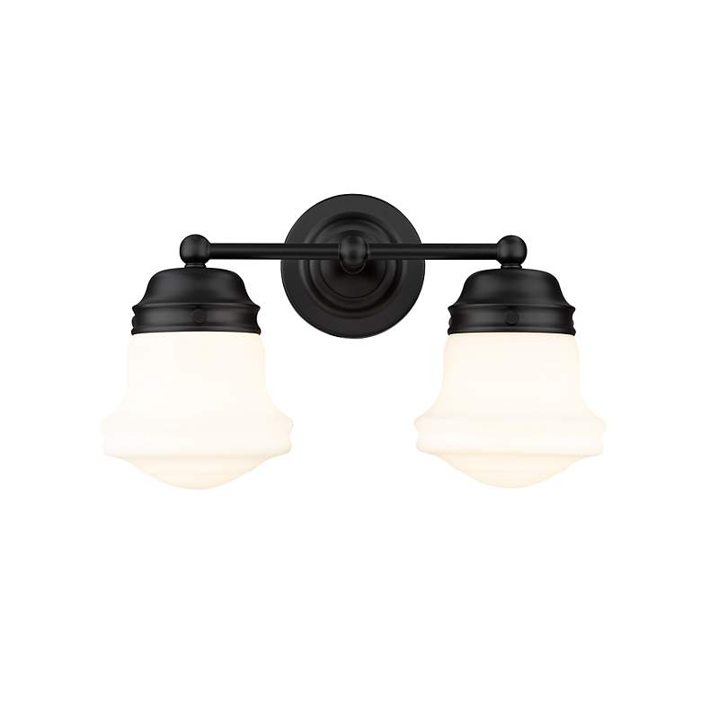 Image 6 Vaughn 15 1/2 inch Wide Matte Black 2-Light Wall Sconce more views