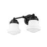 Vaughn 15 1/2" Wide Matte Black 2-Light Wall Sconce in scene