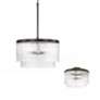3_Vaughn 16" Wide Oil-Rubbed Bronze 2-Tier Drum Ceiling Light more views