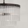 6_Vaughn 16" Wide Oil-Rubbed Bronze 2-Tier Drum Ceiling Light more views