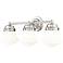 Vaughn 22 1/2" Wide Brushed Nickel 3-Light Vanity Bath Light