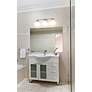 4_Vaughn 22 1/2" Wide Brushed Nickel 3-Light Vanity Bath Light more views