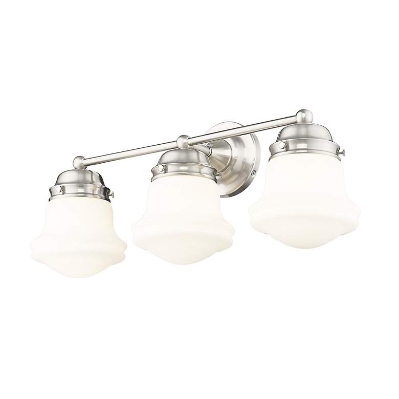 Image 5 Vaughn 22 1/2" Wide Brushed Nickel 3-Light Vanity Bath Light more views
