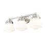 5_Vaughn 22 1/2" Wide Brushed Nickel 3-Light Vanity Bath Light more views