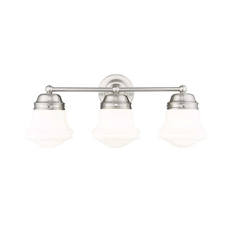 Image 6 Vaughn 22 1/2" Wide Brushed Nickel 3-Light Vanity Bath Light more views