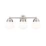 6_Vaughn 22 1/2" Wide Brushed Nickel 3-Light Vanity Bath Light more views