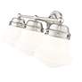 7_Vaughn 22 1/2" Wide Brushed Nickel 3-Light Vanity Bath Light more views