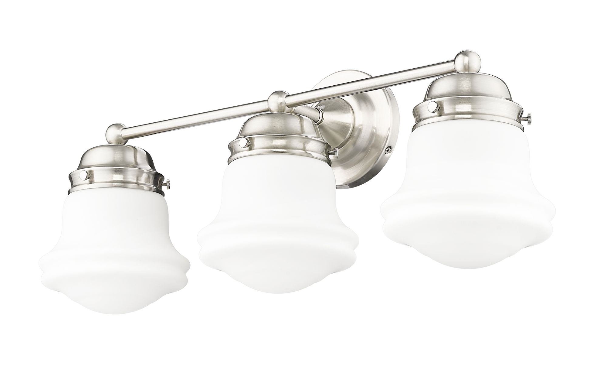 Vaughn 22 1/2" Wide Brushed Nickel 3-Light Vanity Bath Light