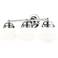 Vaughn 22 1/2" Wide Chrome 3-Light Vanity Bath Light