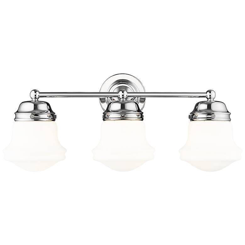 Image 5 Vaughn 22 1/2" Wide Chrome 3-Light Vanity Bath Light more views