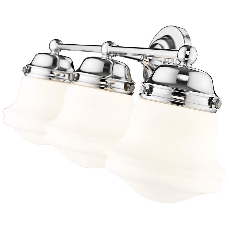 Image 6 Vaughn 22 1/2" Wide Chrome 3-Light Vanity Bath Light more views