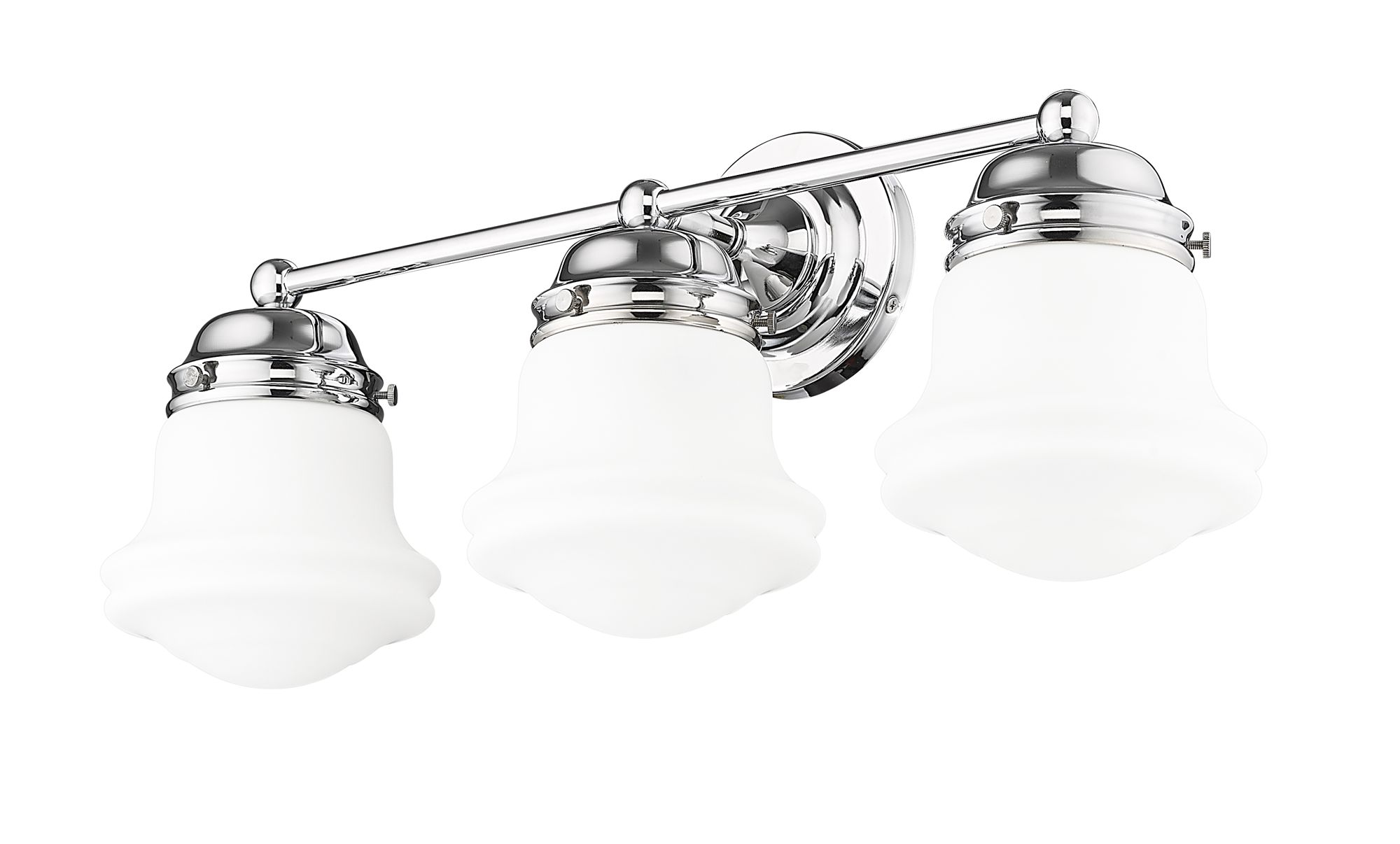 Vaughn 22 1/2" Wide Chrome 3-Light Vanity Bath Light