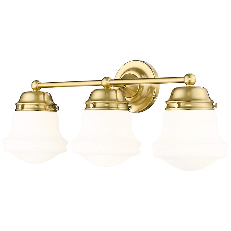 Image 2 Vaughn 22 1/2" Wide Luxe Gold 3-Light Bath Light