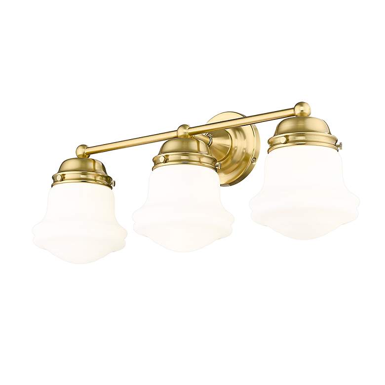 Image 5 Vaughn 22 1/2" Wide Luxe Gold 3-Light Bath Light more views