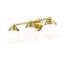 5_Vaughn 22 1/2" Wide Luxe Gold 3-Light Bath Light more views