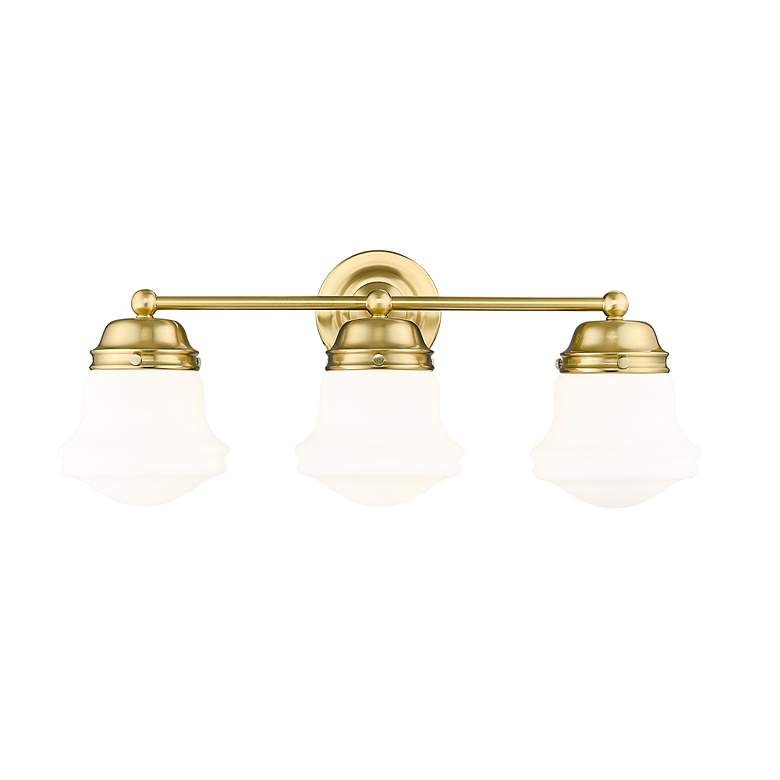 Image 6 Vaughn 22 1/2" Wide Luxe Gold 3-Light Bath Light more views