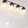 2_Vaughn 31 1/2" Wide Matte Black 4-Light Vanity Bath Light
