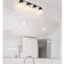 5_Vaughn 31 1/2" Wide Matte Black 4-Light Vanity Bath Light more views