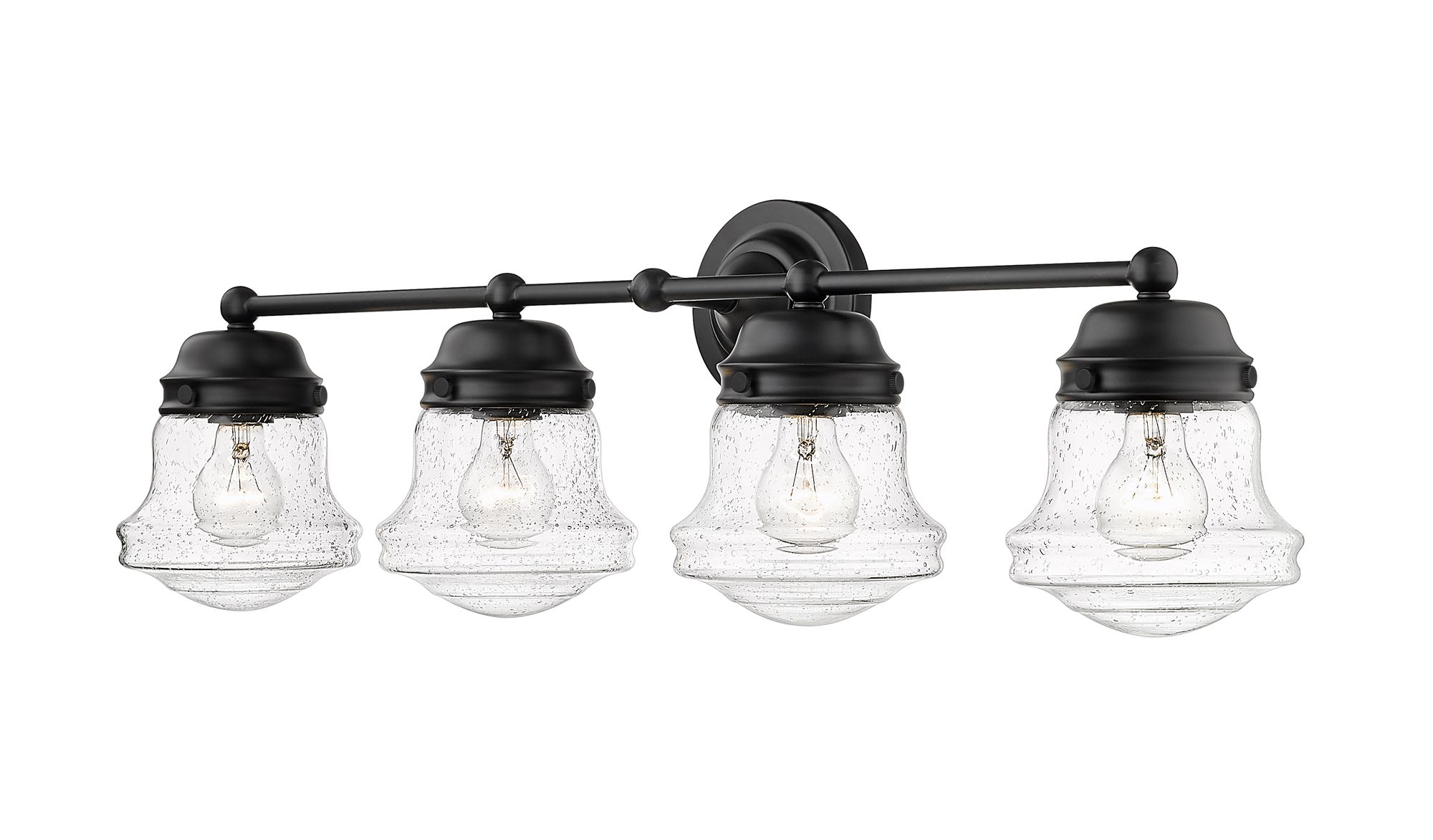 Image 7 Vaughn 31 1/2" Wide Matte Black 4-Light Vanity Bath Light more views