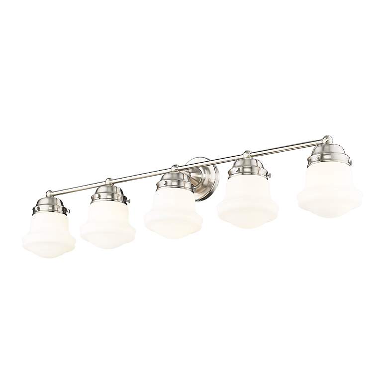 Image 5 Vaughn 40 3/4" Wide Brushed Nickel 5-Light Vanity Bath Light more views