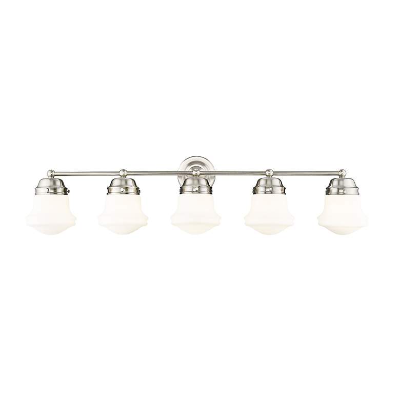 Image 6 Vaughn 40 3/4" Wide Brushed Nickel 5-Light Vanity Bath Light more views