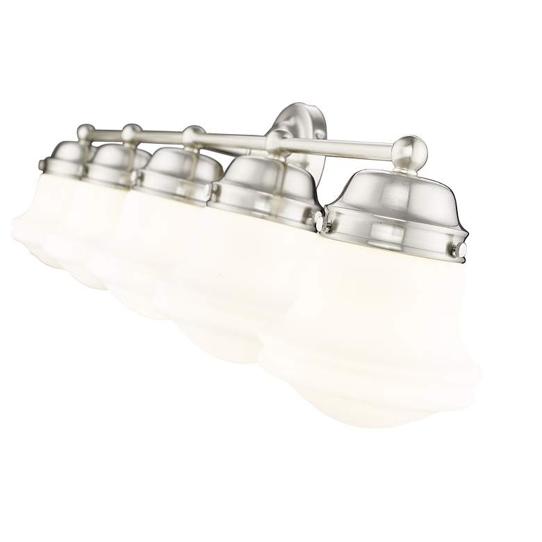 Image 7 Vaughn 40 3/4" Wide Brushed Nickel 5-Light Vanity Bath Light more views
