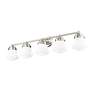 Vaughn 40 3/4" Wide Brushed Nickel 5-Light Vanity Bath Light