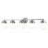 Vaughn 40 3/4" Wide Chrome 5-Light Vanity Bath Light