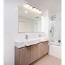 3_Vaughn 40 3/4" Wide Chrome 5-Light Vanity Bath Light more views