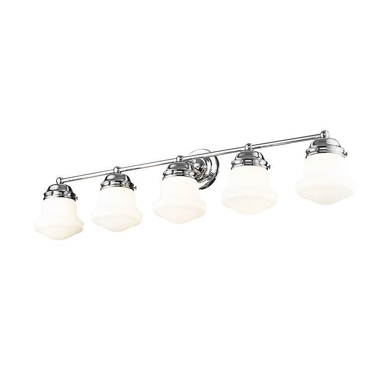 Image 5 Vaughn 40 3/4" Wide Chrome 5-Light Vanity Bath Light more views