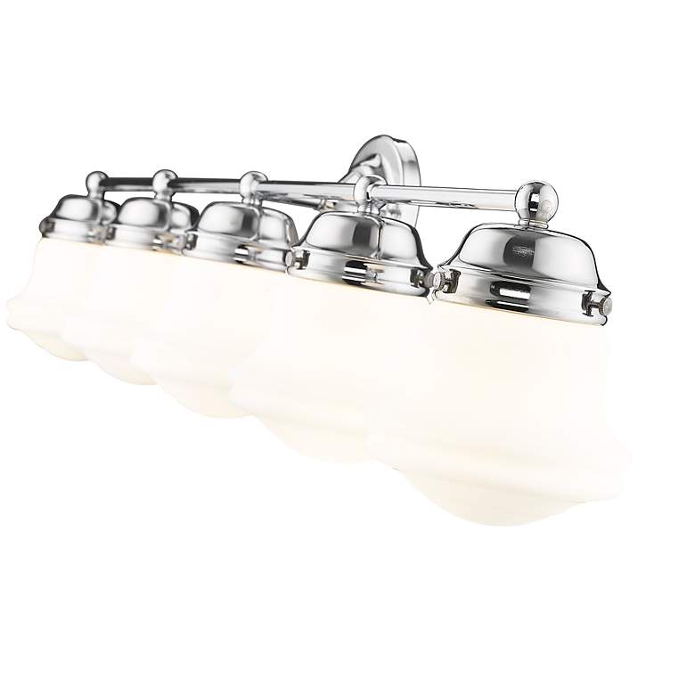 Image 7 Vaughn 40 3/4" Wide Chrome 5-Light Vanity Bath Light more views
