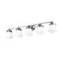 Vaughn 40 3/4" Wide Chrome 5-Light Vanity Bath Light