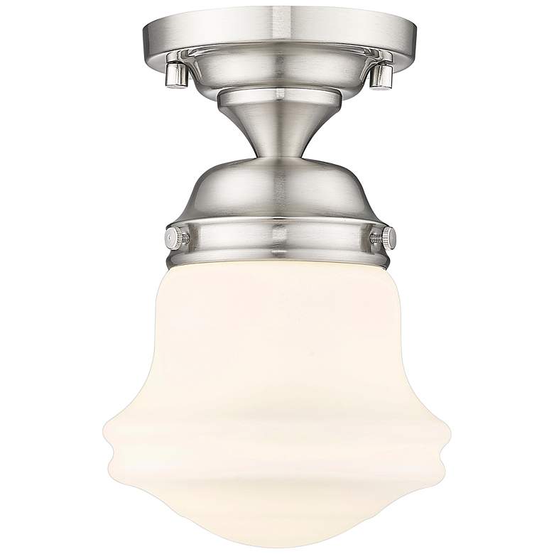 Image 1 Vaughn 6" Wide Brushed Nickel Ceiling Light