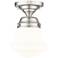 Vaughn 6" Wide Brushed Nickel Ceiling Light