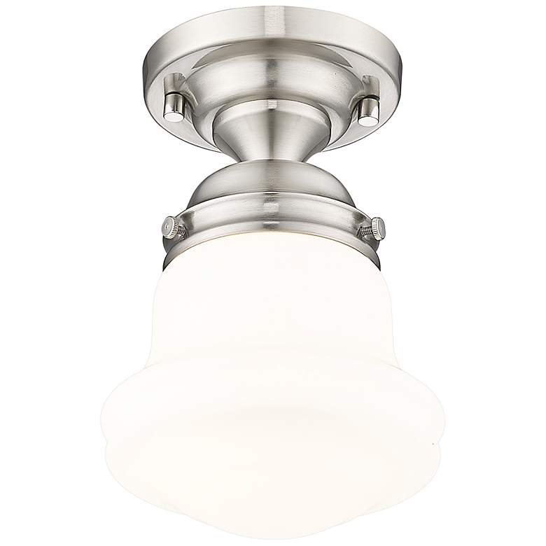 Image 3 Vaughn 6" Wide Brushed Nickel Ceiling Light more views