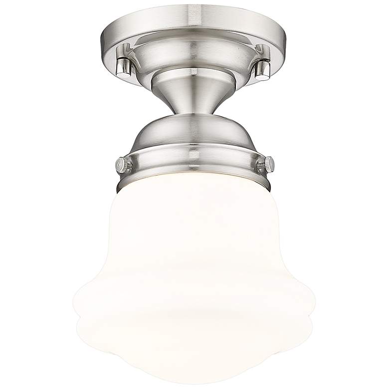 Image 4 Vaughn 6" Wide Brushed Nickel Ceiling Light more views