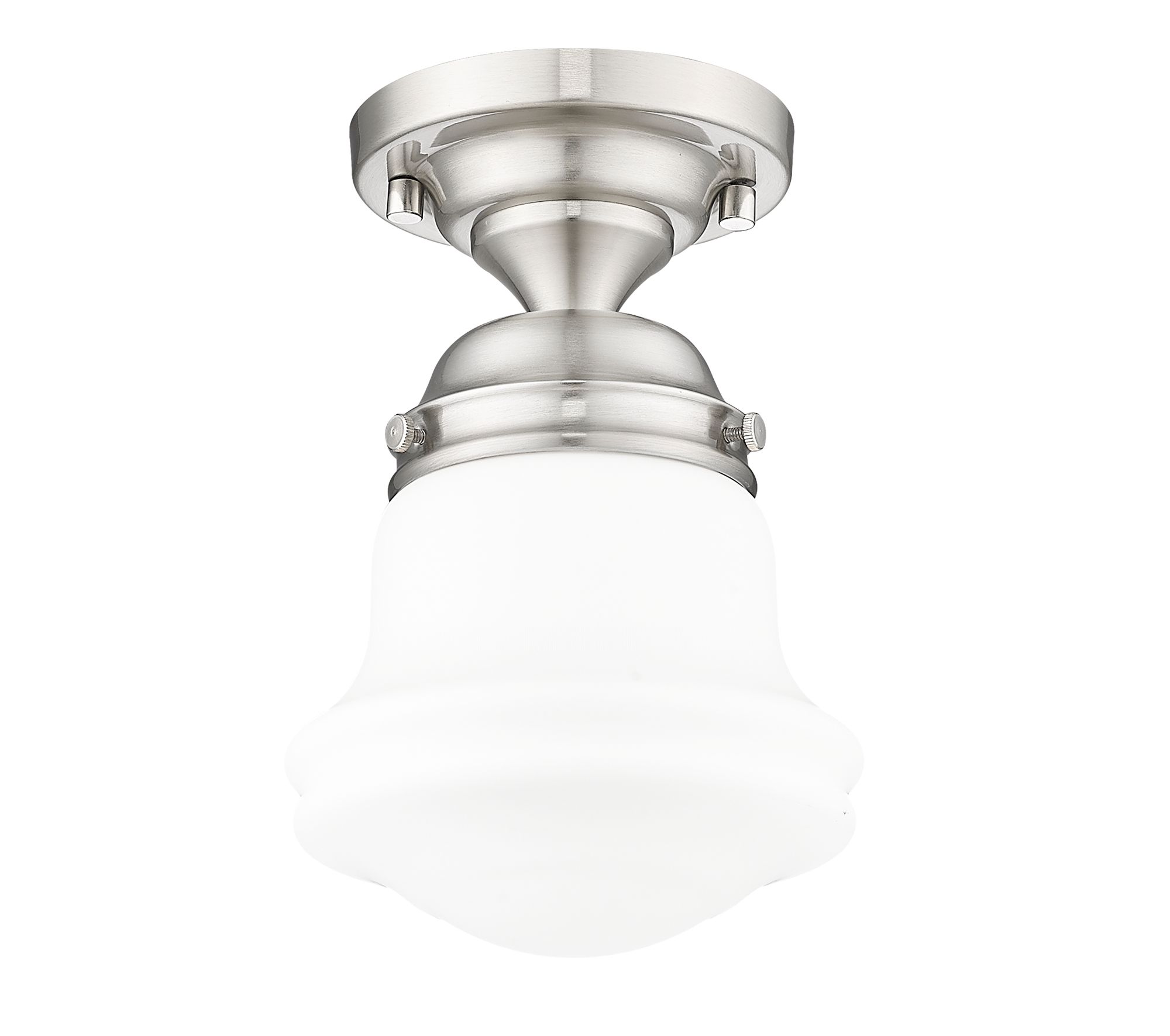 Vaughn 6" Wide Brushed Nickel Ceiling Light