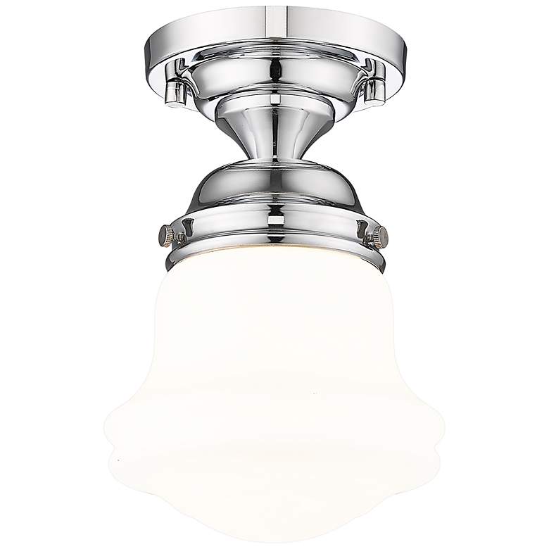 Image 4 Vaughn 6" Wide Chrome Ceiling Light more views
