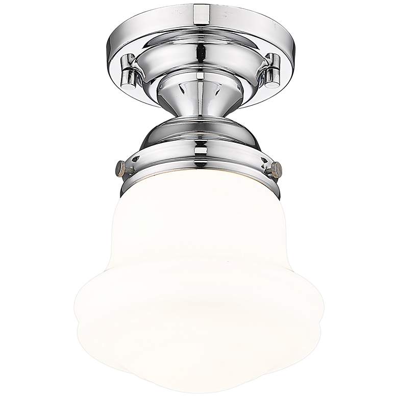 Image 5 Vaughn 6" Wide Chrome Ceiling Light more views